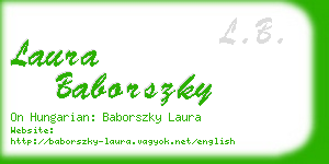 laura baborszky business card